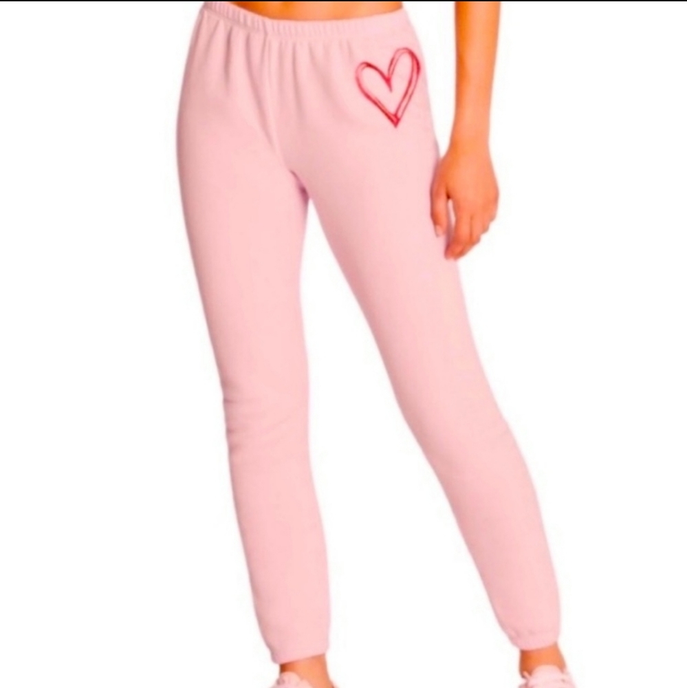 Wildfox Sketchy Heart Knox Pant Joggers